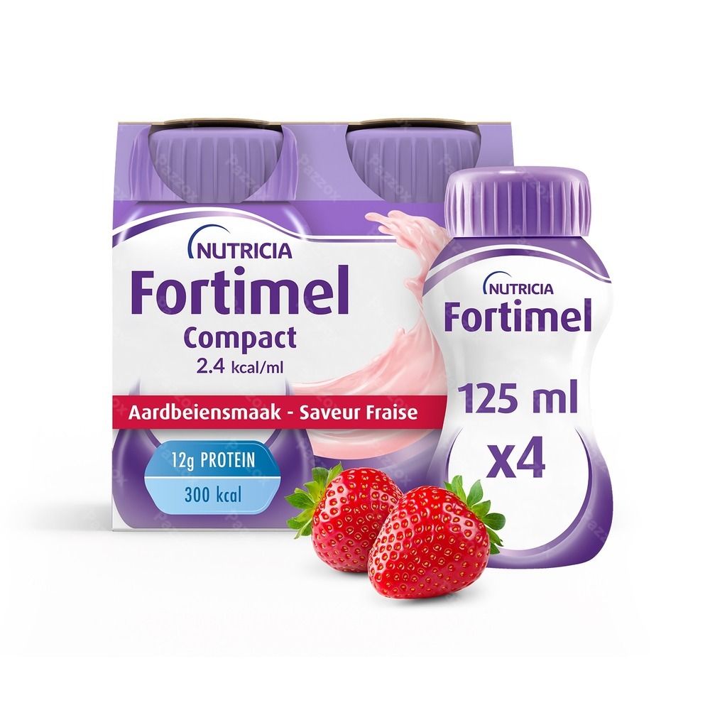 Fortimel Compact 2.4kcal Fraise 4x125ml