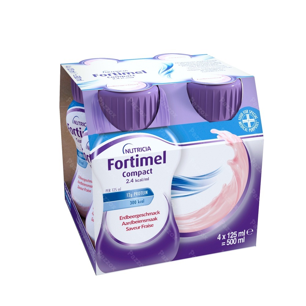 Fortimel Compact 2.4kcal Fraise 4x125ml