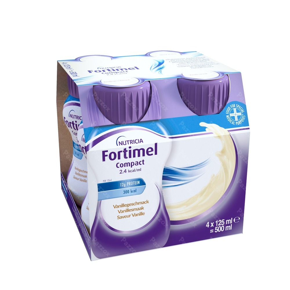 Fortimel Compact 2.4kcal Vanille 4x125ml