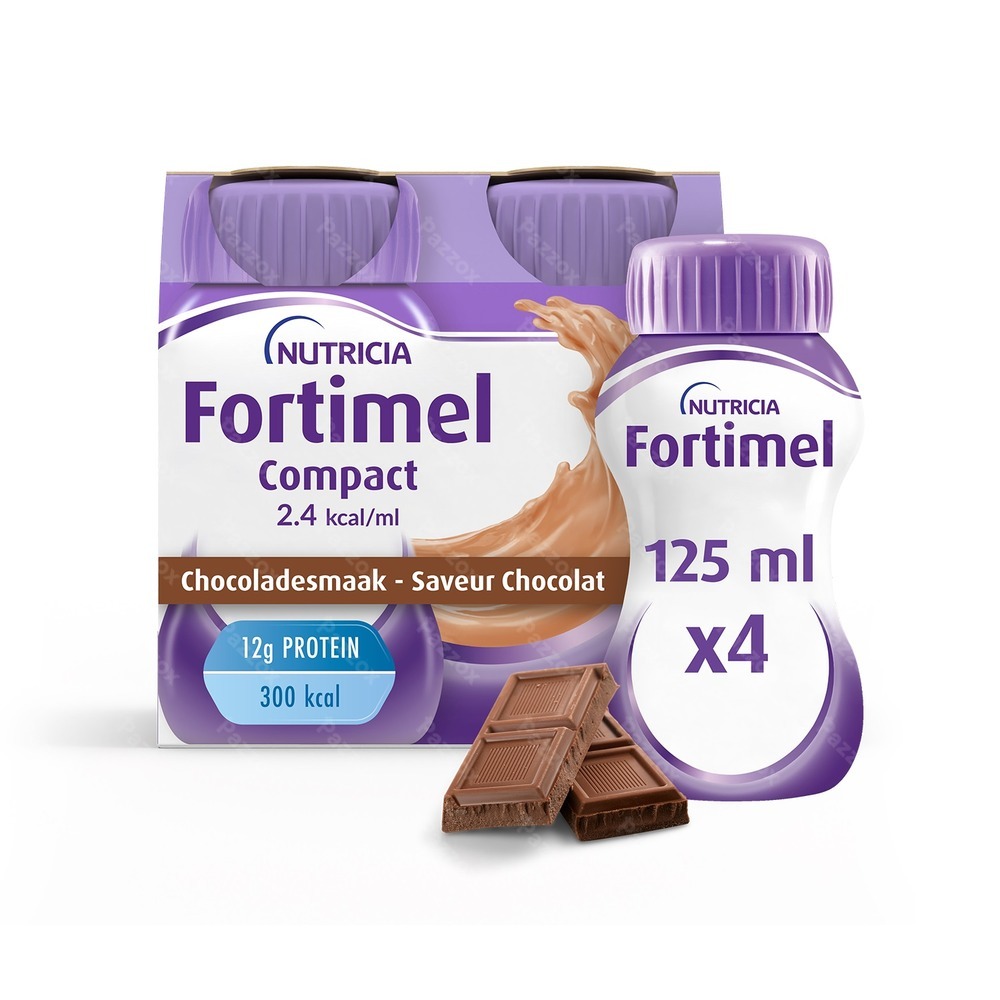 Fortimel Compact 2.4kcal Chocolat 4x125ml