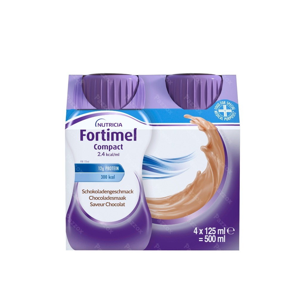 Fortimel Compact 2.4kcal Chocolat 4x125ml