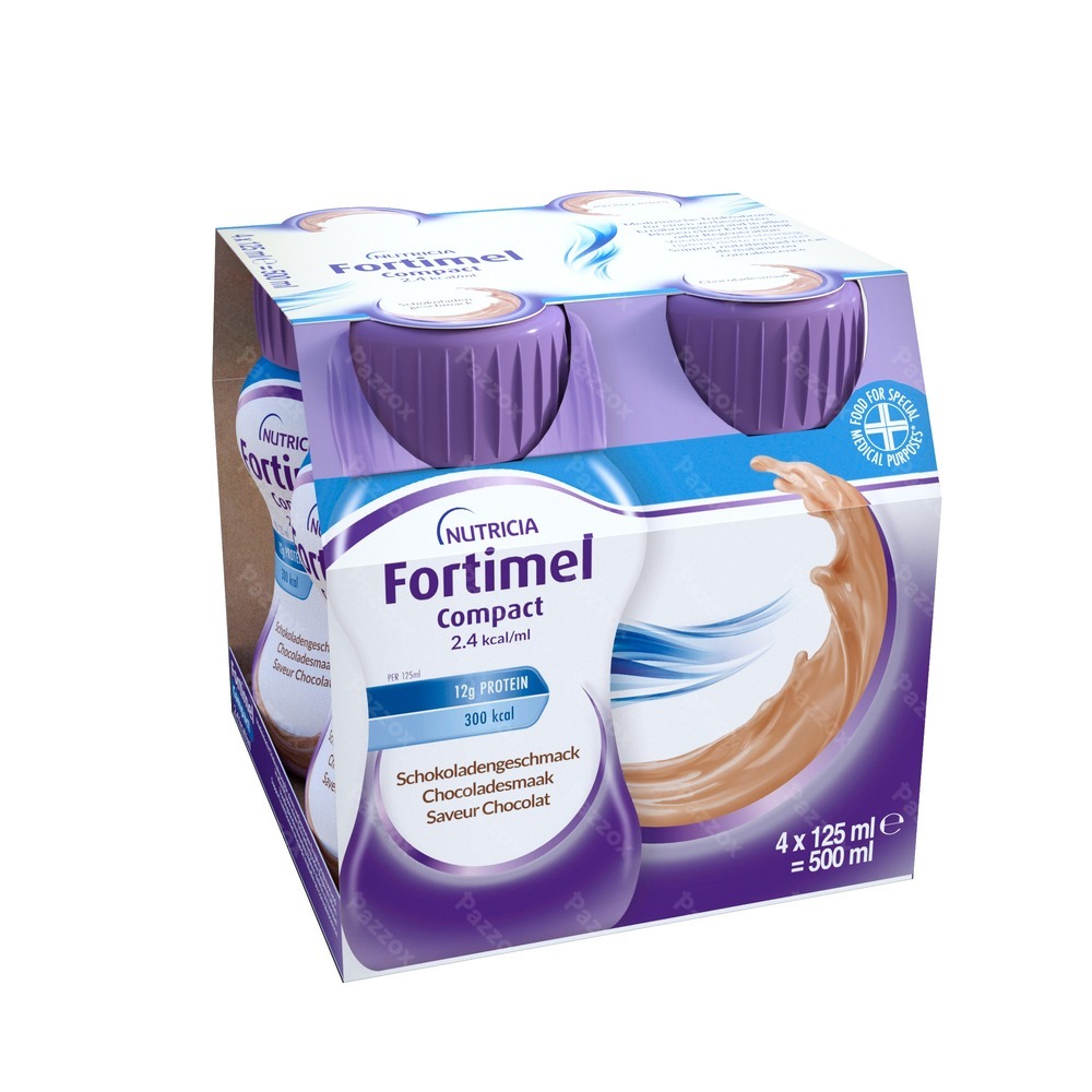 Fortimel Compact 2.4kcal Chocolat 4x125ml