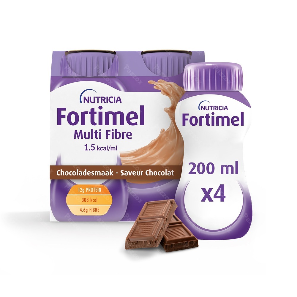 Fortimel Multifiber 1.5kcal Chocolat 4x200ml