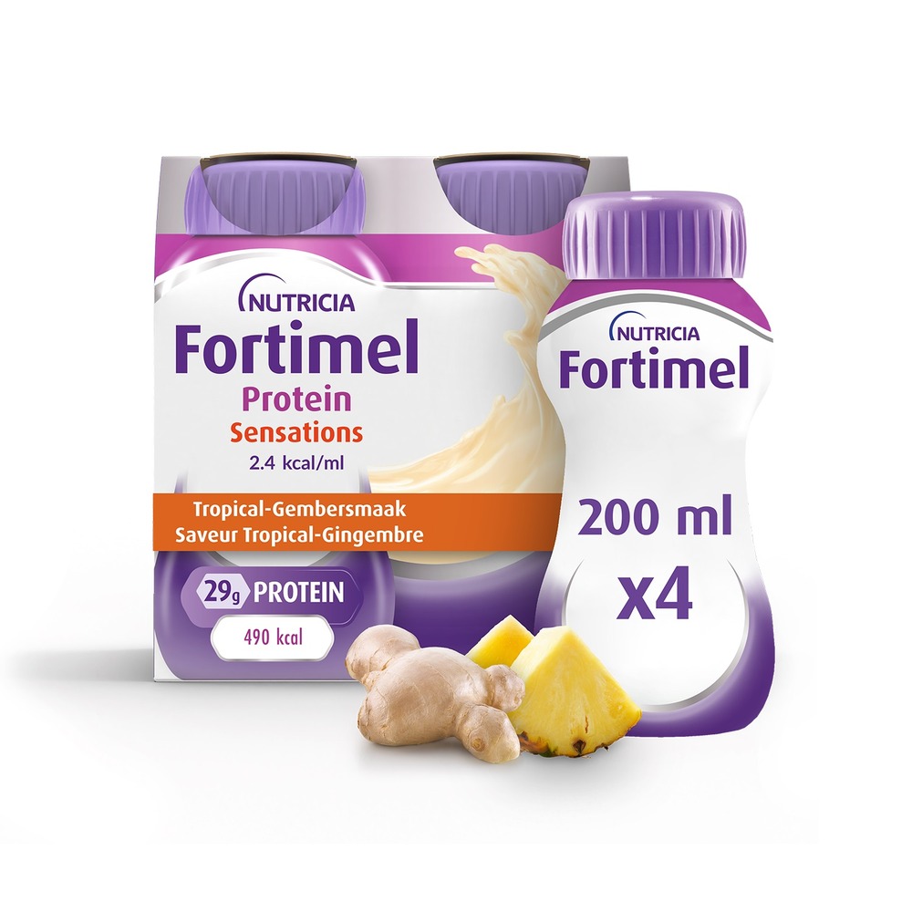 Fortimel Protein 2.4kcal Tropisch Gember 4x200ml