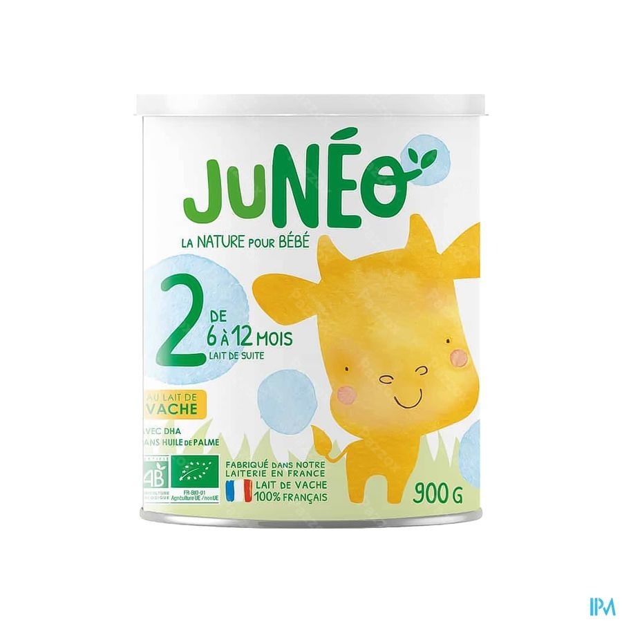 Juneo 2 Lait Vache 6-12m 800g