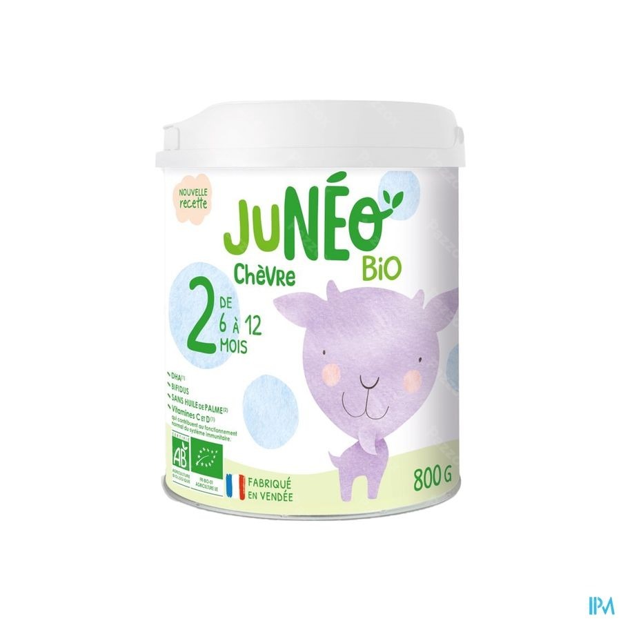Juneo 2 Lait Chevre 6-12m 800g