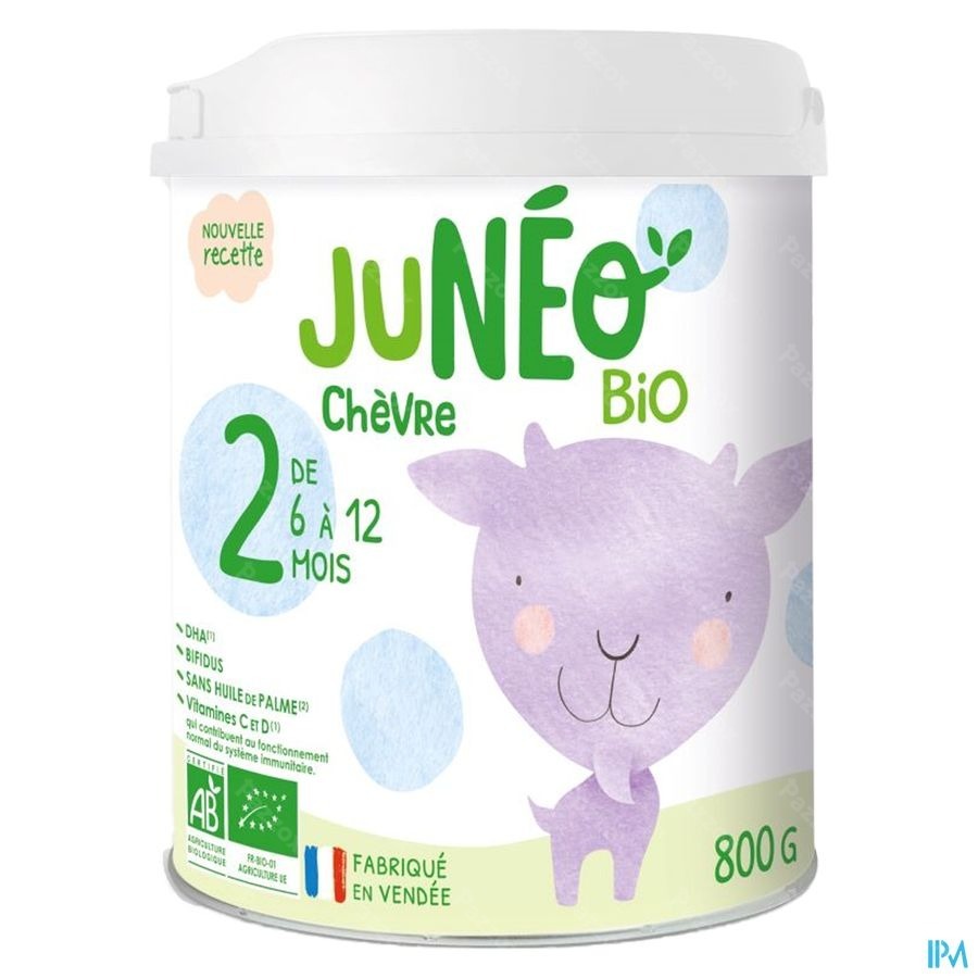 Juneo 2 Lait Chevre 6-12m 800g
