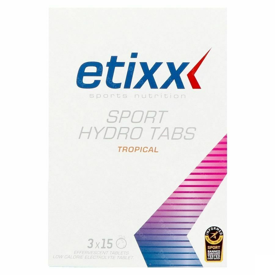 Etixx Sport Hydro Tab Tropical Comp Efferv. 3x15