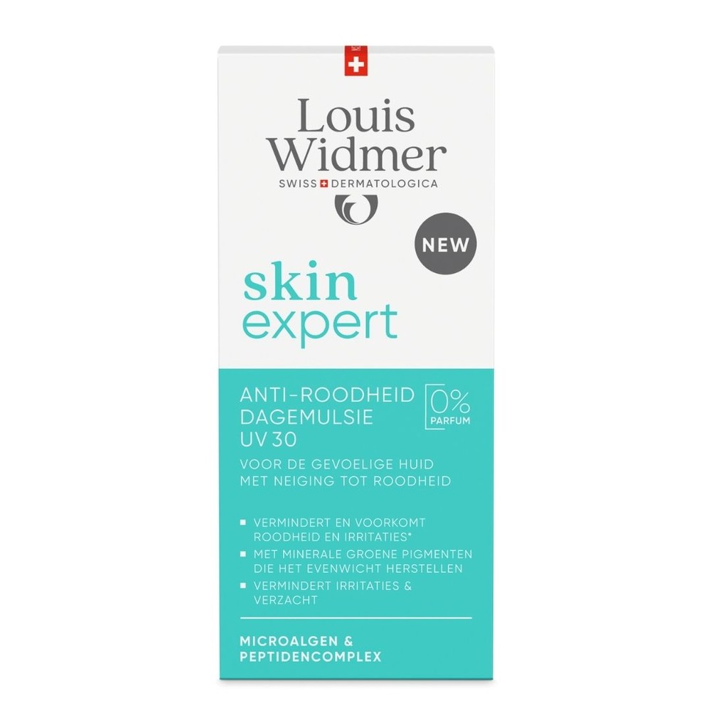 Louis Widmer Skin Expert Anti-roodheid Dagemulsie UV30 Zonder Parfum 50ml