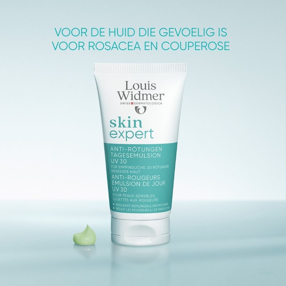 Louis Widmer Skin Expert Anti-roodheid Dagemulsie UV30 Zonder Parfum 50ml