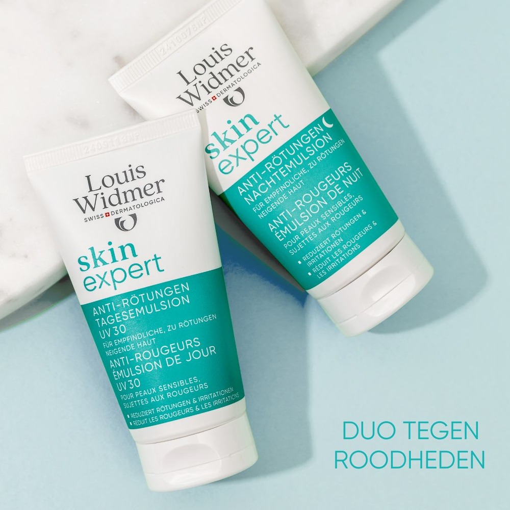 Louis Widmer Skin Expert Anti-roodheid Dagemulsie UV30 Zonder Parfum 50ml