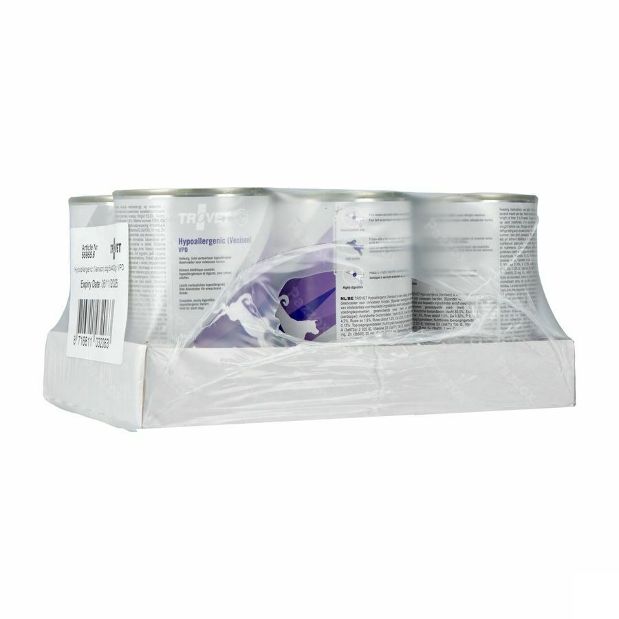Trovet Vpd Hypoallergenic Hond 6x400g Vmd