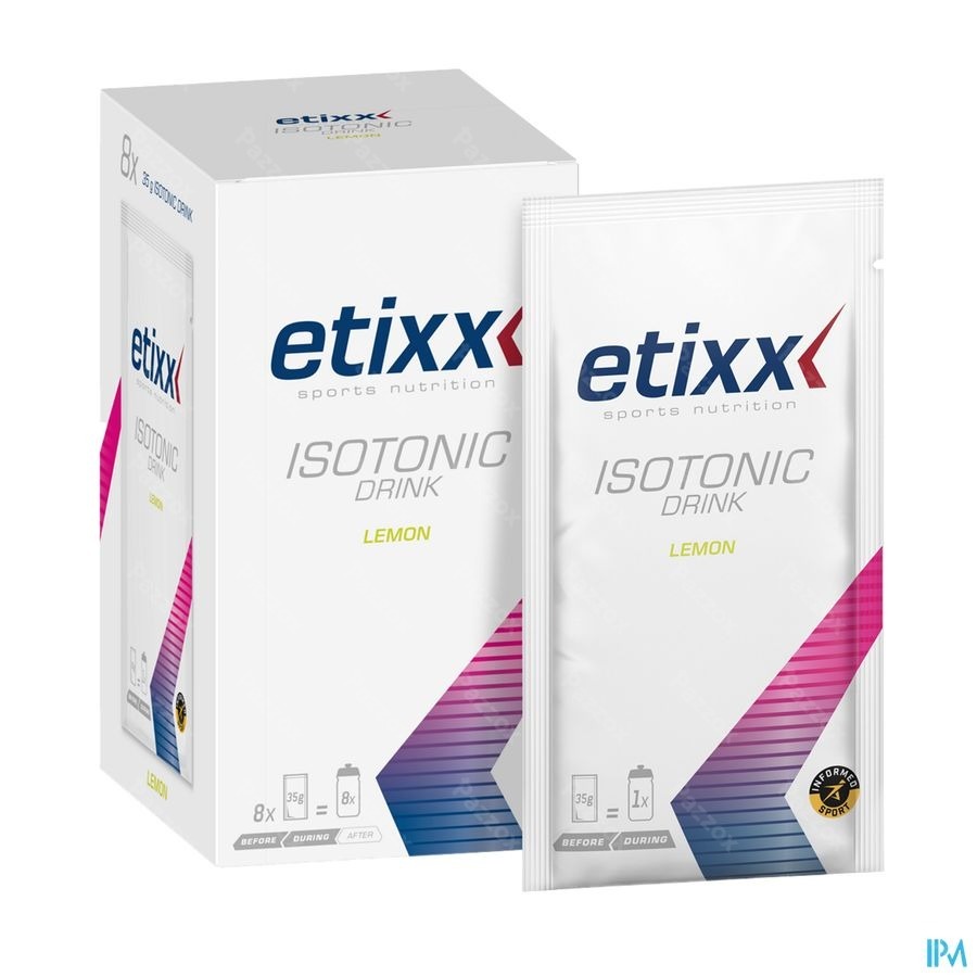 Etixx Isotonic Lemon Pdr 8x35g