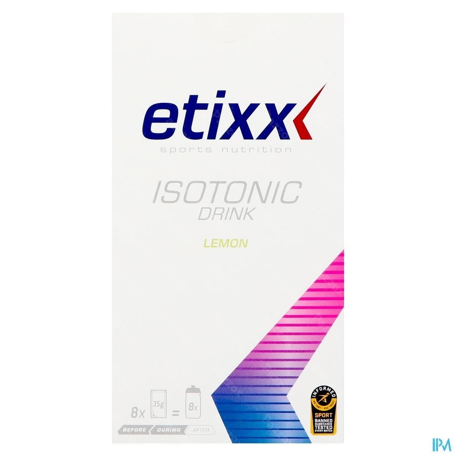 Etixx Isotonic Lemon Pdr 8x35g