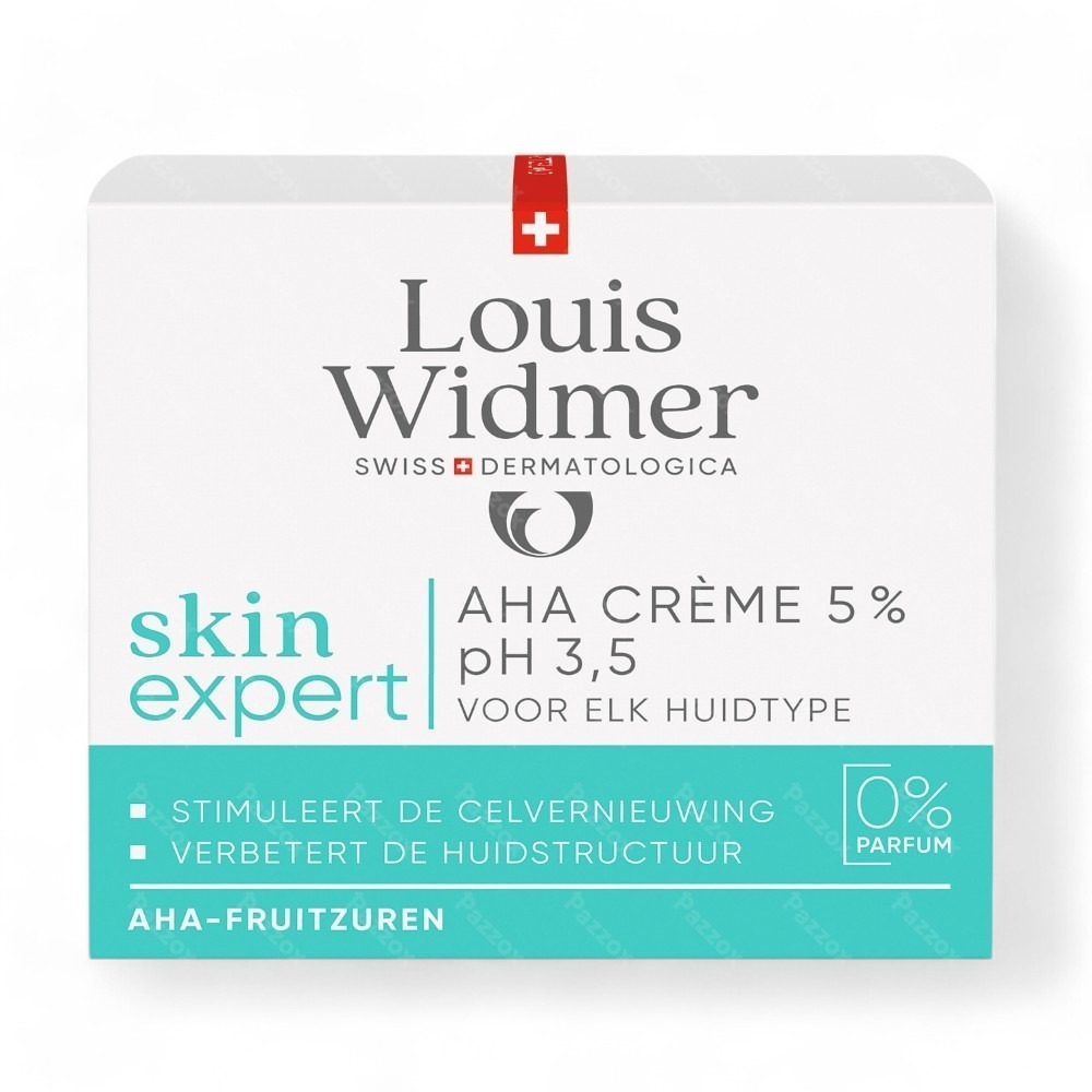 Louis Widmer Skin Expert AHA Crème 5% Zonder Parfum 50ml