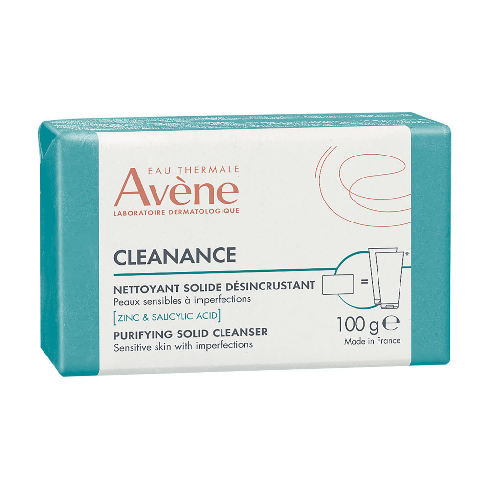 Avène Cleanance Nettoyant solide désincrustant, Peau grasse,  imperfections 100g