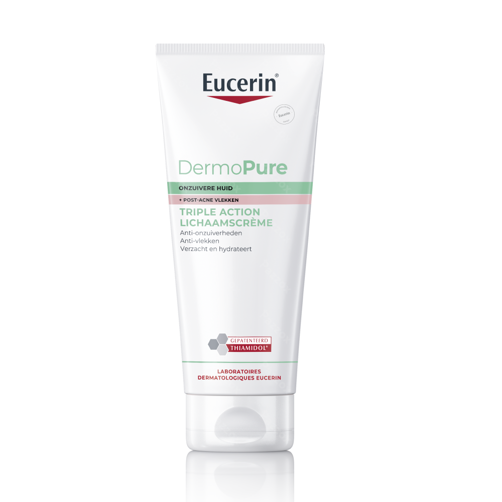 Eucerin DermoPure Triple Action Lichaamscrème Post-Acne Vlekken Onzuivere Huid 200ml