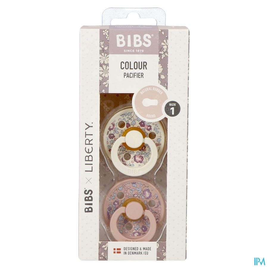 Bibs 1 Fopsp. Liberty Latex Rond Duo Eloise Blush