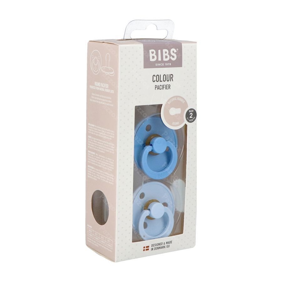Bibs 2 Fopspeen Duo Sky Blue&baby Blue