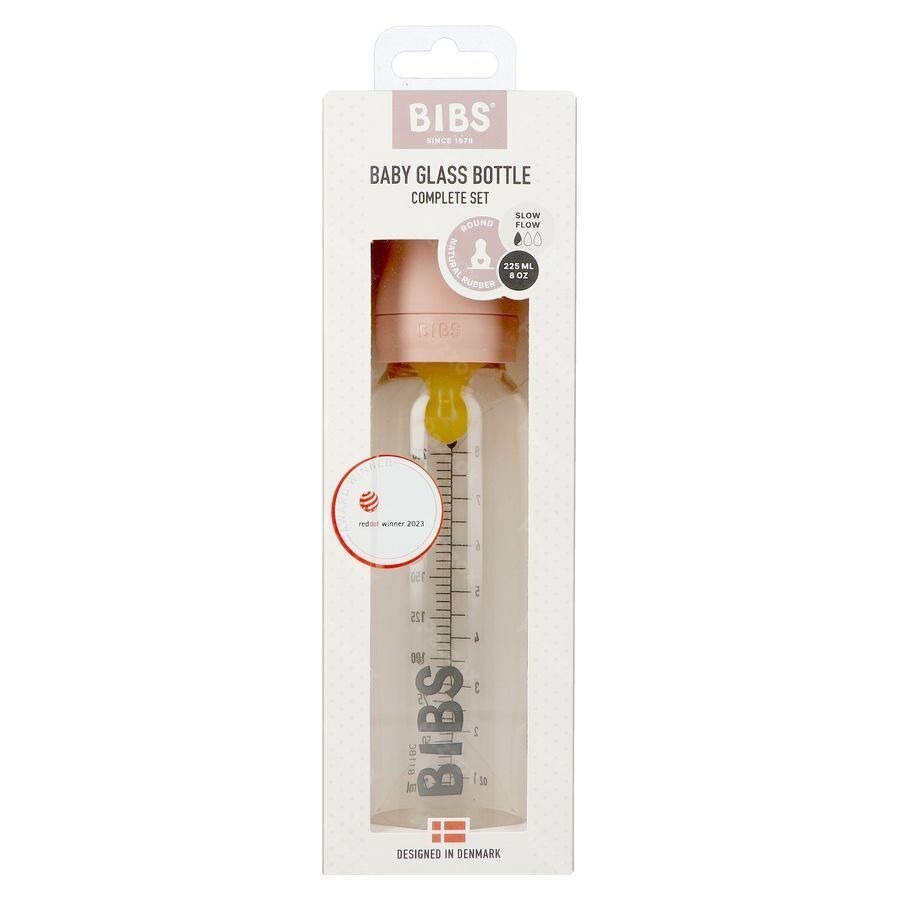 Bibs Biberon Verre 225ml Set Complet Blush
