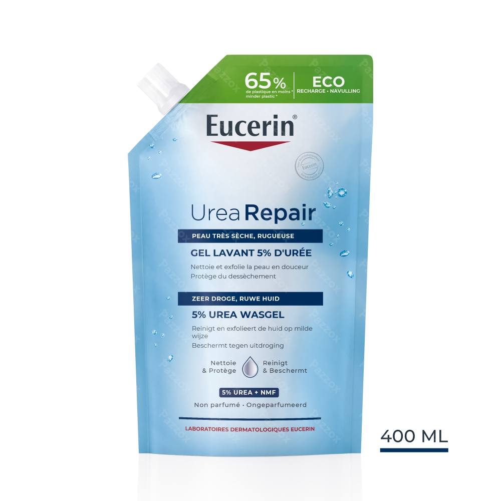 Eucerin EUCERIN UreaRepair Gel Lavant 5% d'Urée Peau Très Sèche et Rugueuse Recharge 400ml