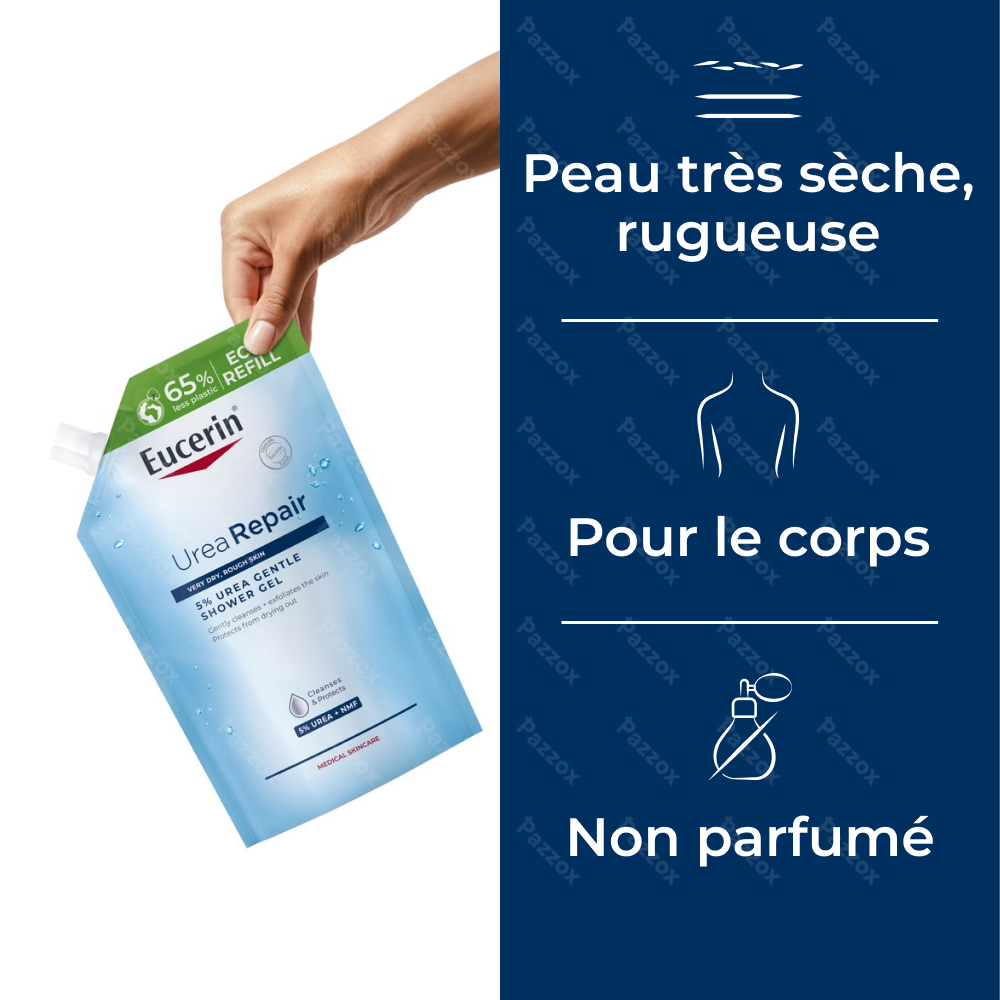 Eucerin EUCERIN UreaRepair Gel Lavant 5% d'Urée Peau Très Sèche et Rugueuse Recharge 400ml