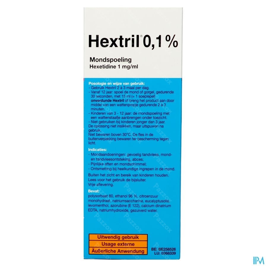 Hextril 0,1% Mondspoeling 400ml