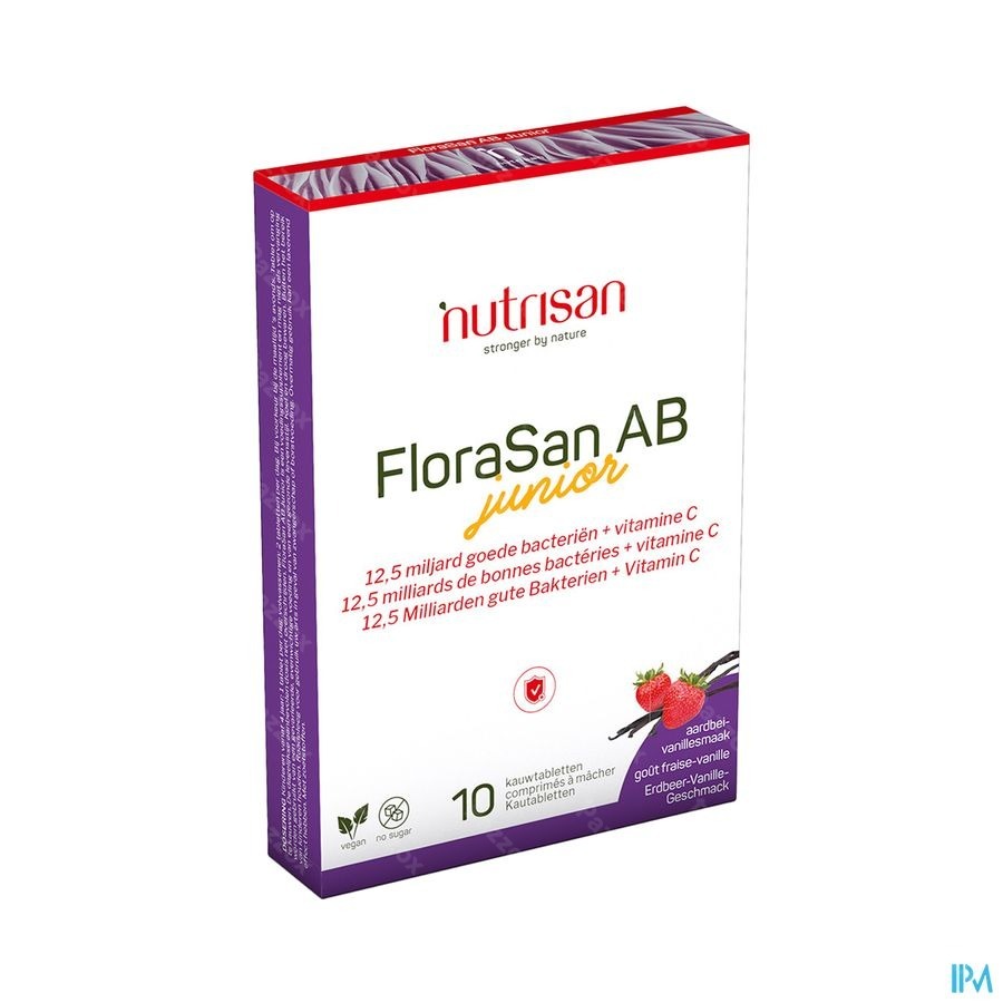 Nutrisan FloraSan AB Junior 10 Kauwtabletten
