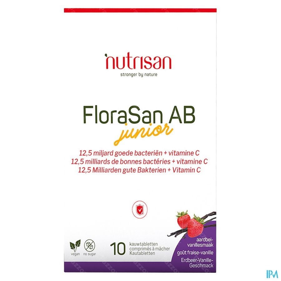 Nutrisan FloraSan AB Junior 10 Kauwtabletten