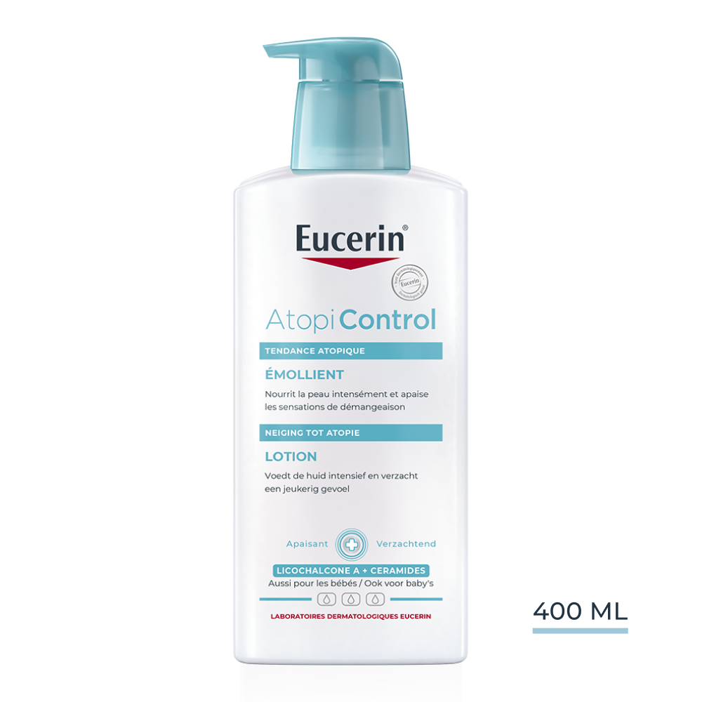 Eucerin AtopiControl Émollient Peau Sèche à tendance Atopique avec pompe 400ml