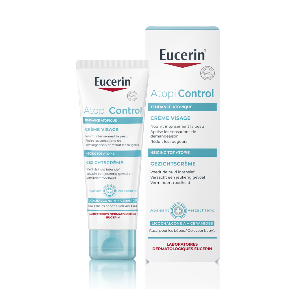 Eucerin AtopiControl Crème Visage Peau Sèche à tendance Atopique Tube 50ml