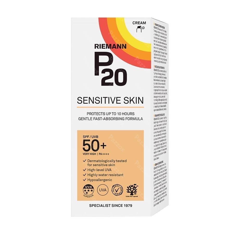 Riemann P20 Crème Solaire Sensitive Skin SPF50+ 200ml