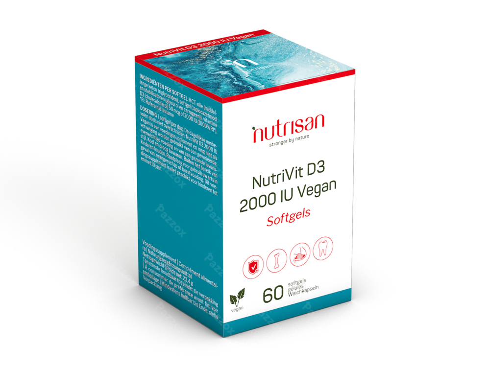 Nutrisan Nutrivit Vitamine D3 2000IU 60 Vegan Softgels
