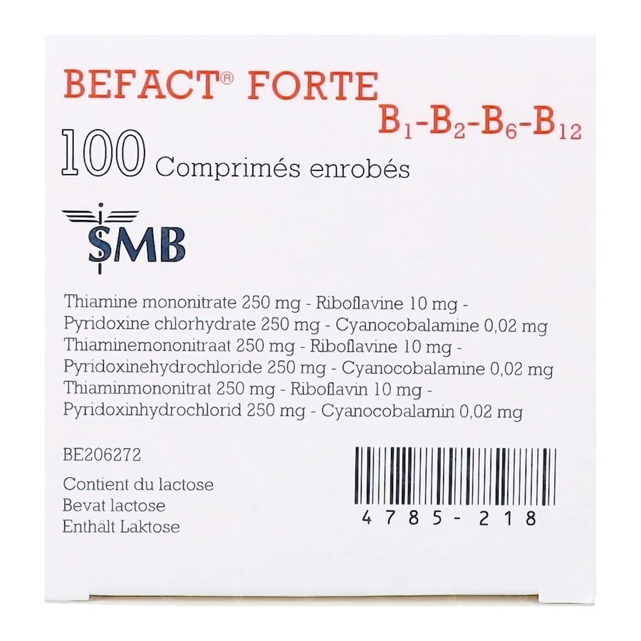 Befact Forte B1-B2-B6-B12 100 Tabletten