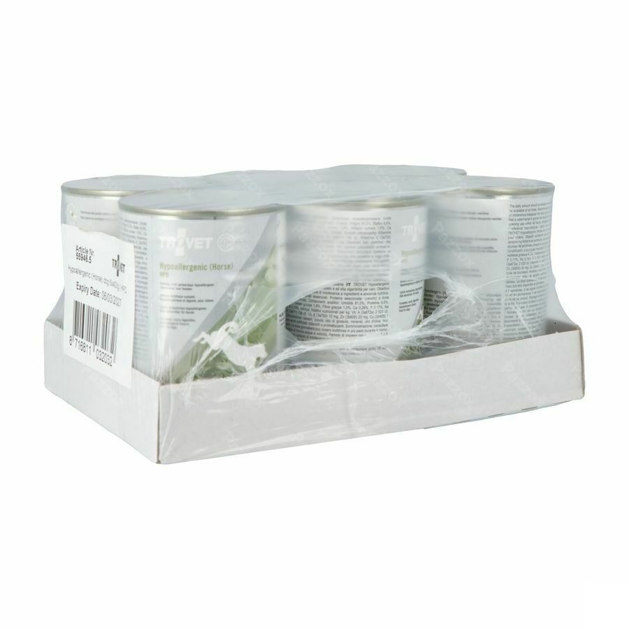 Trovet Hpd Hypoallergenic Chien Horse 6x400g Vmd
