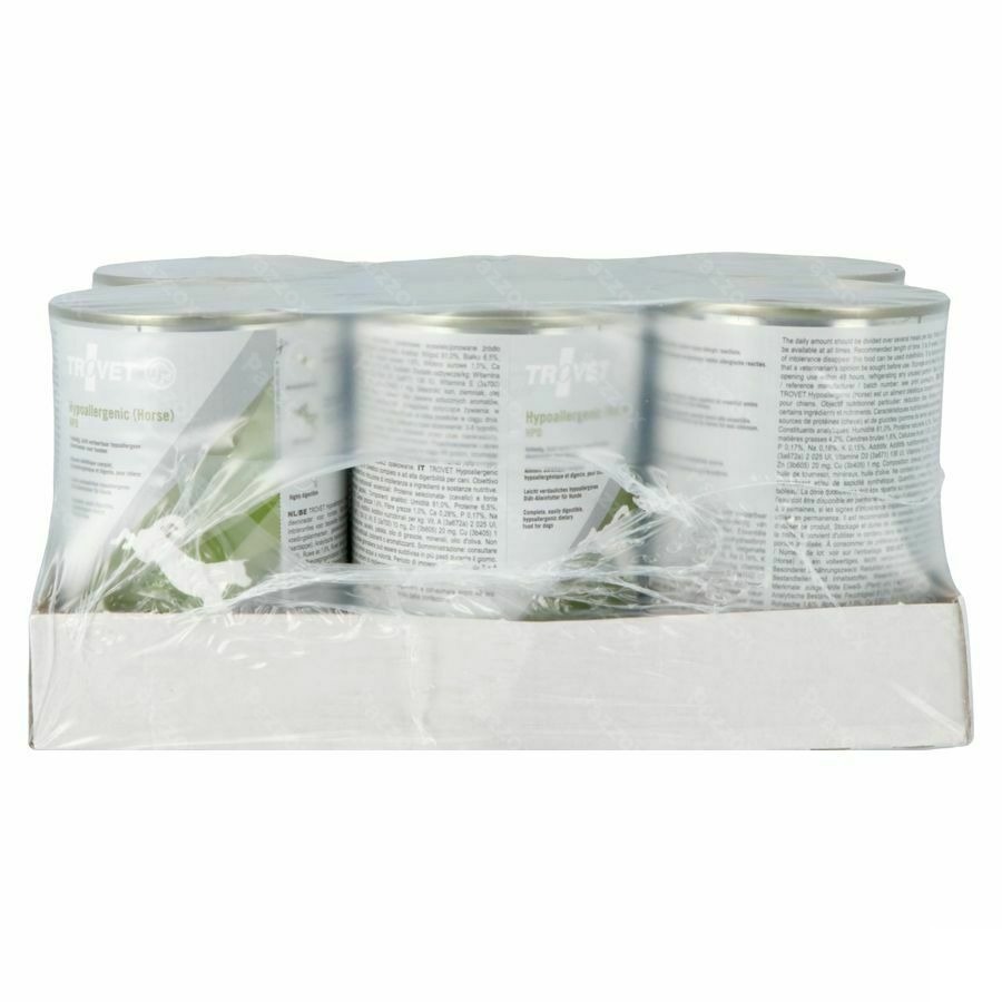 Trovet Hpd Hypoallergenic Chien Horse 6x400g Vmd