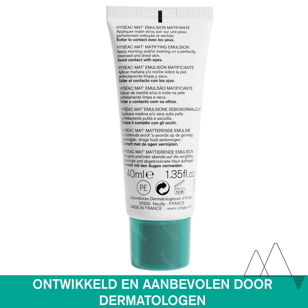 Uriage Hyséac Matterende Gel-Crème 40ml