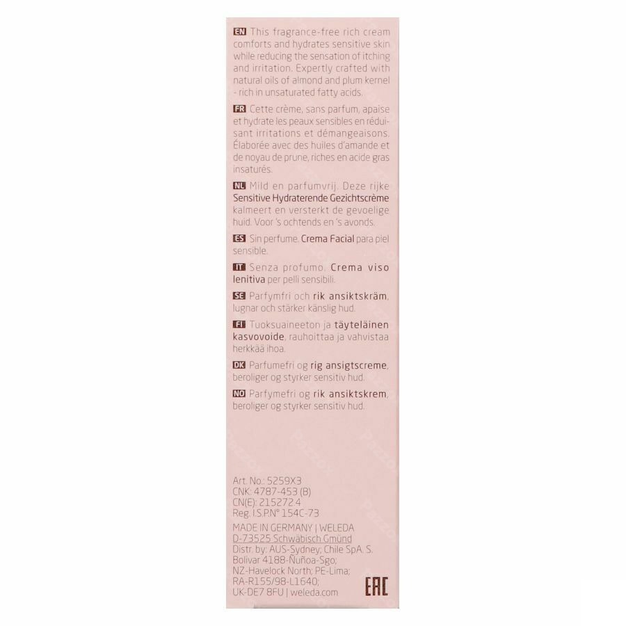 Weleda Sensitive Hydraterende Gezichtscrème 30ml
