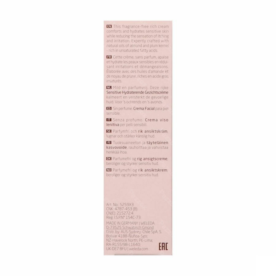Weleda Sensitive Hydraterende Gezichtscrème 30ml