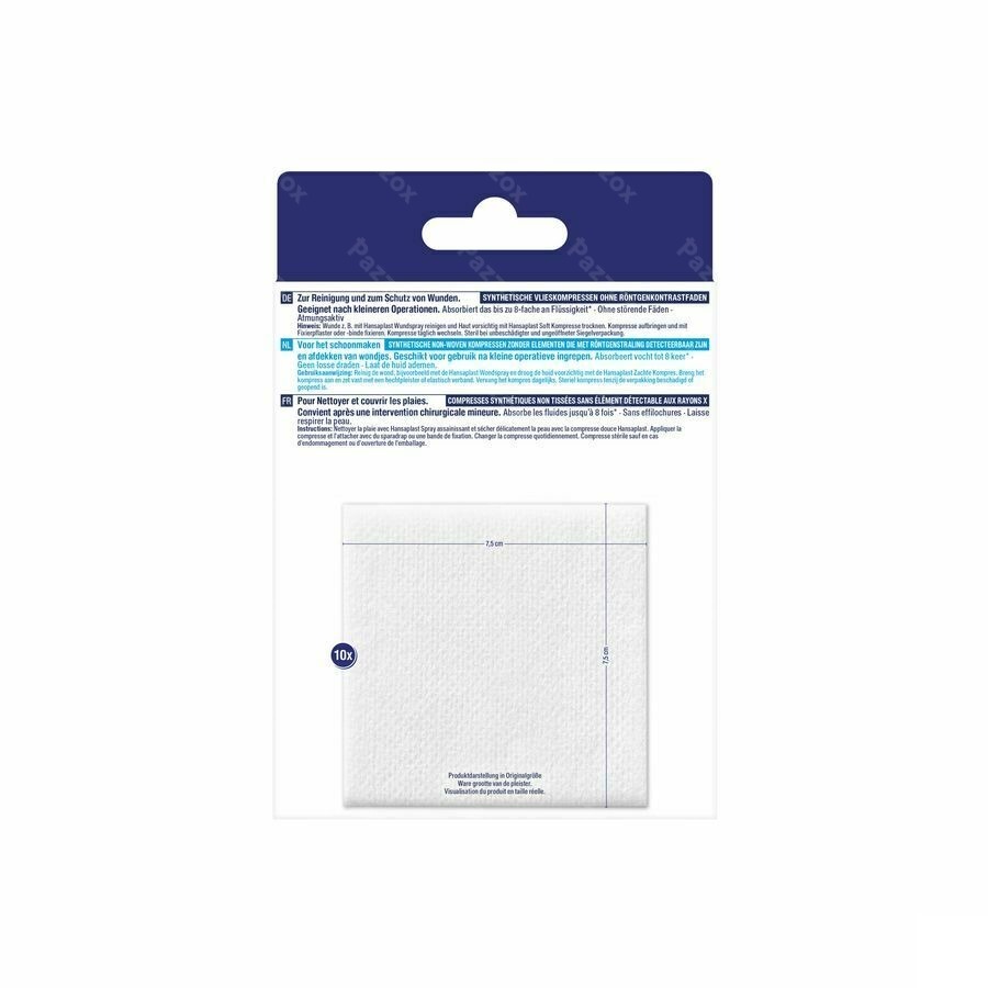 Hansaplast Soft Compresses 7,5cmx7,5cm 10