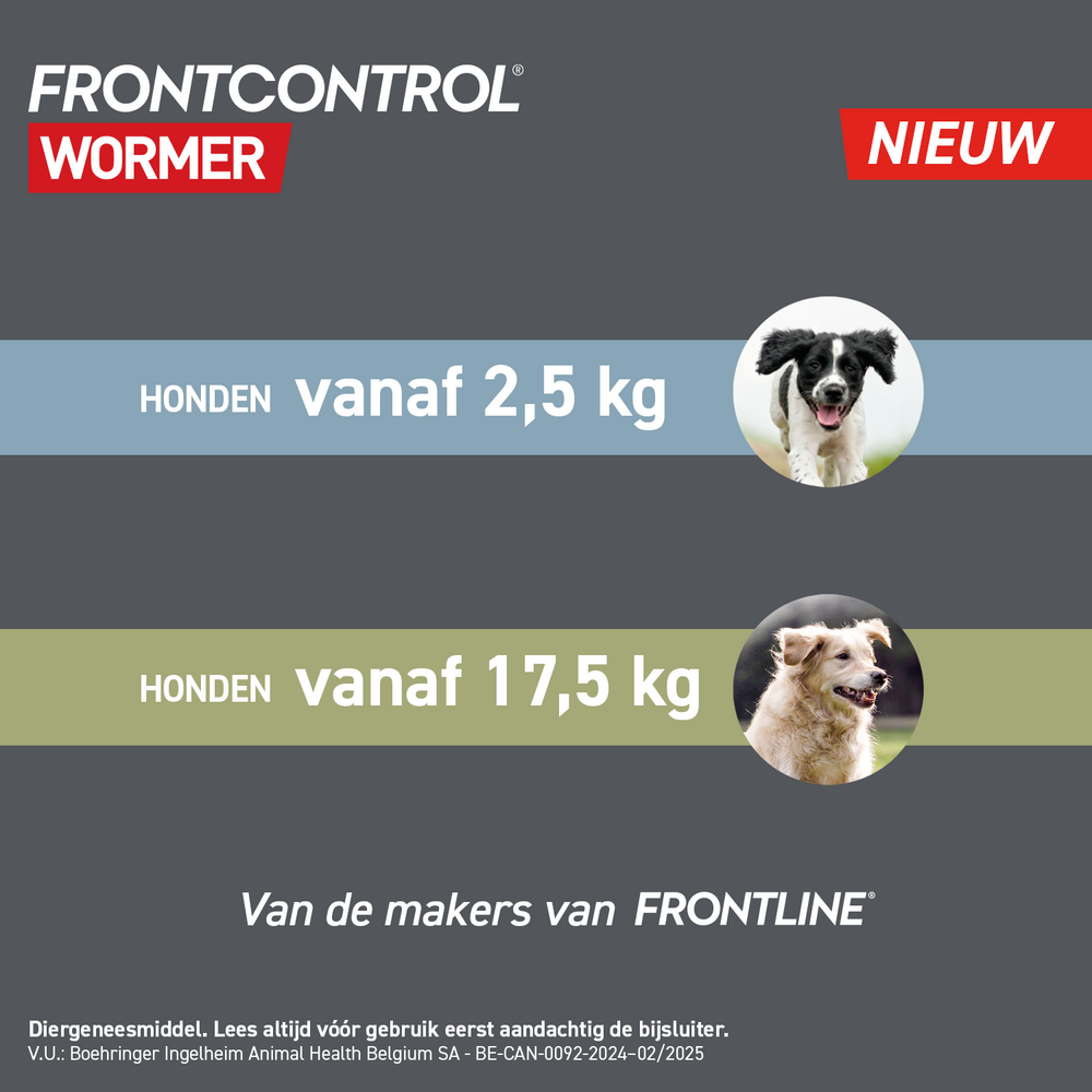 Frontcontrol Wormer XL Honden 2 Tabletten