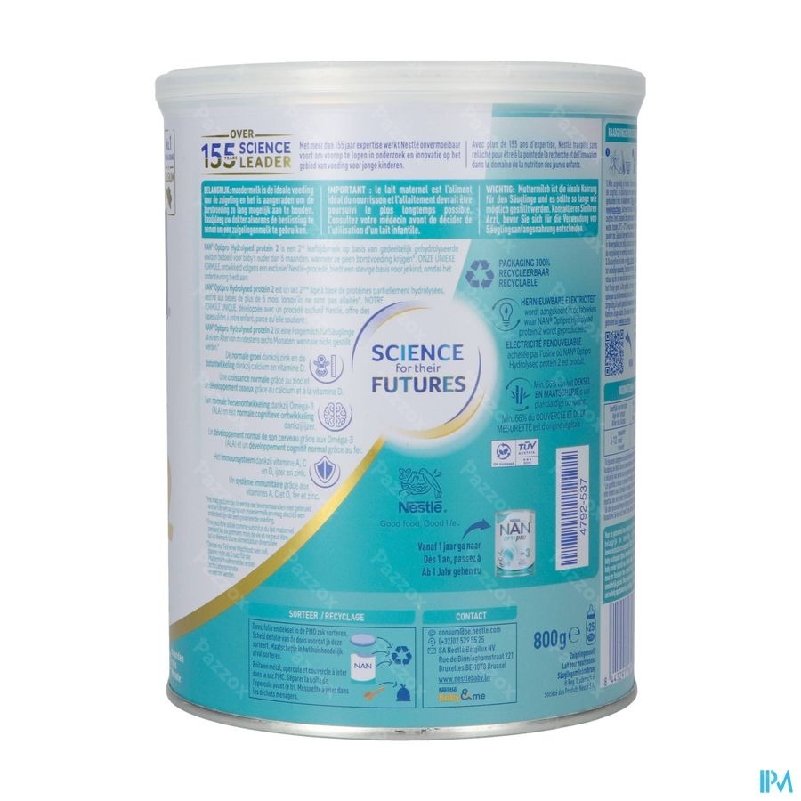 Nan Optipro Hydrolysed Protein 2 +6 Maanden 800g 