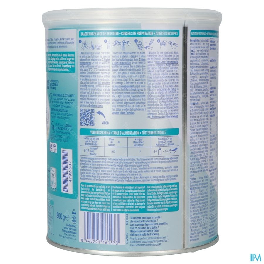 Nan Optipro Hydrolysed Protein 2 +6 Maanden 800g 