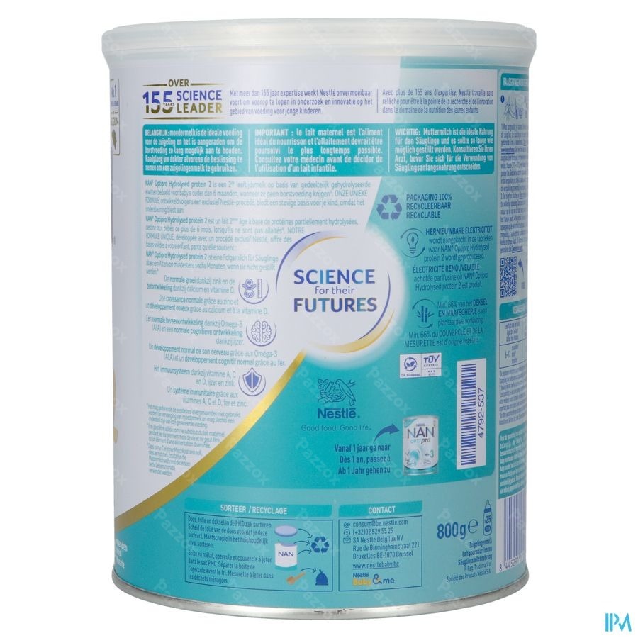 Nan Optipro Hydrolysed Protein 2 +6 Maanden 800g 