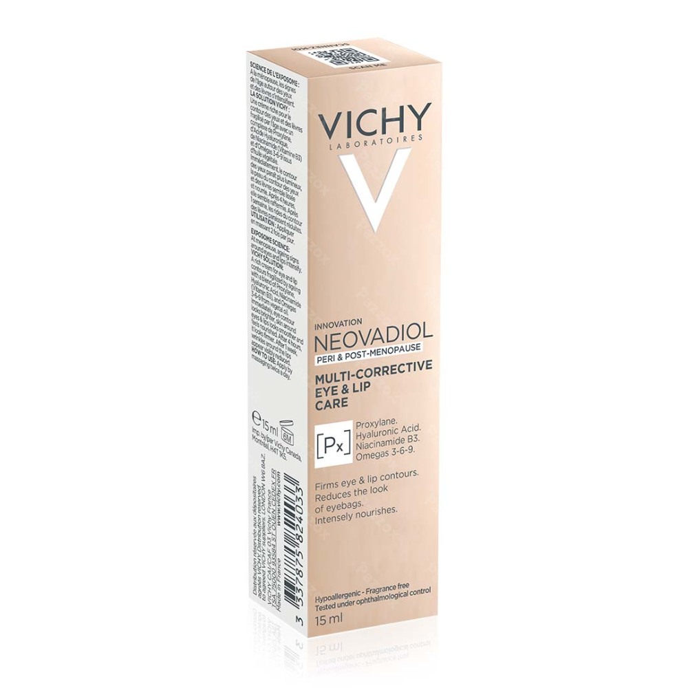 Vichy Neovadiol Oogcrème en Lipverzorging - Tijdens En Na De Menopauze - 15ml