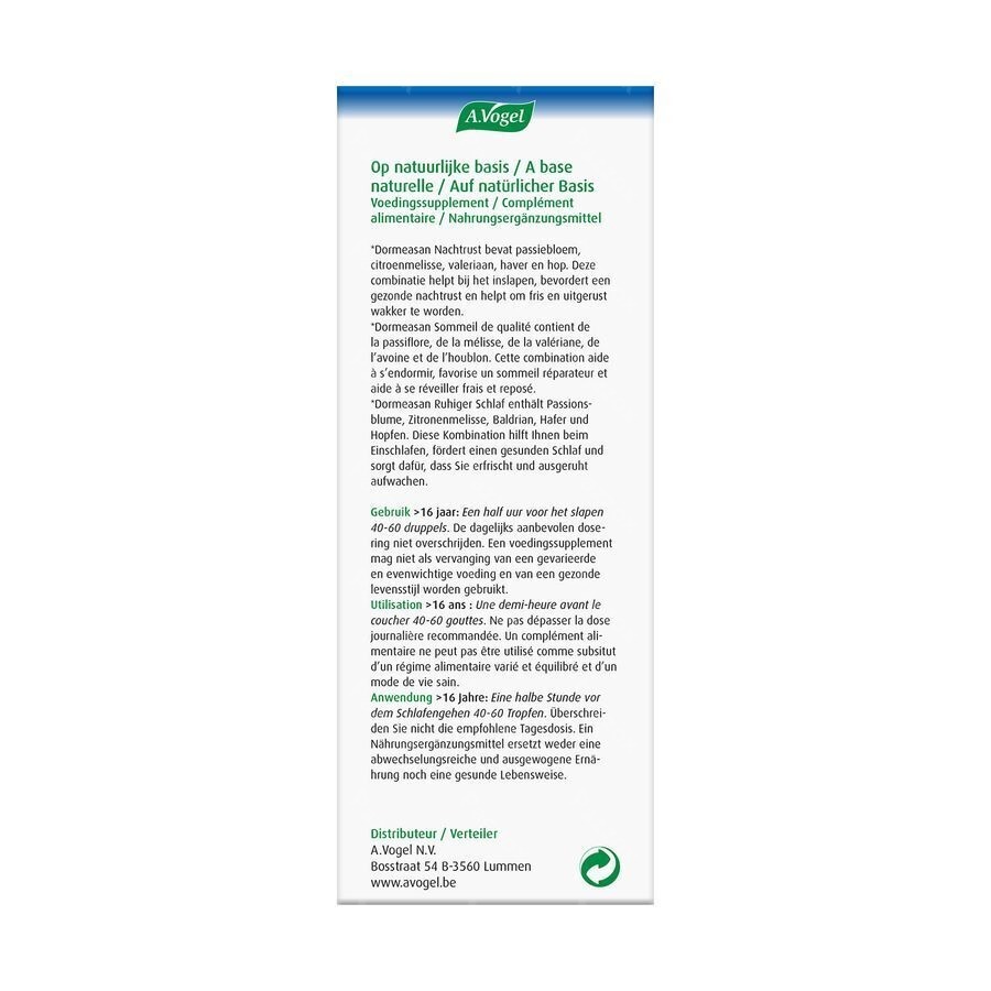 A.Vogel Dormeasan Sommeil De Qualite Gouttes 100ml