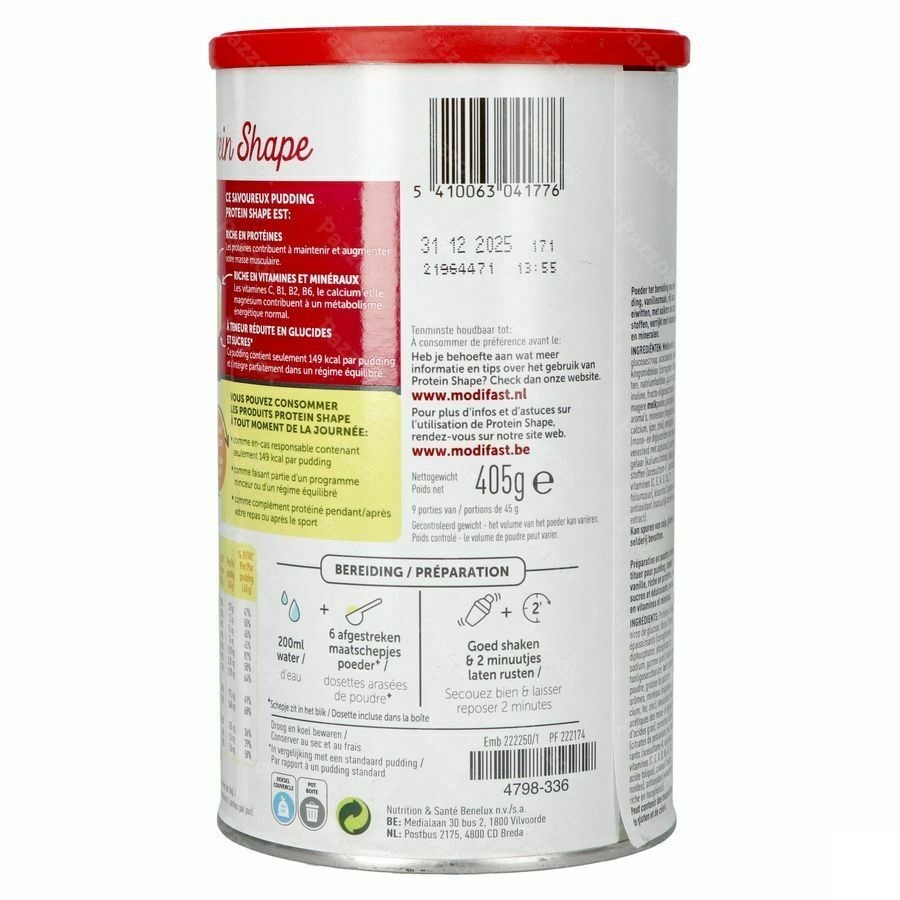 Modifast Protein Shape Vanilla Pudding 405g