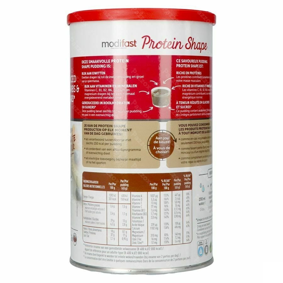 Modifast Protein Shape Pudding Chocolade 405g