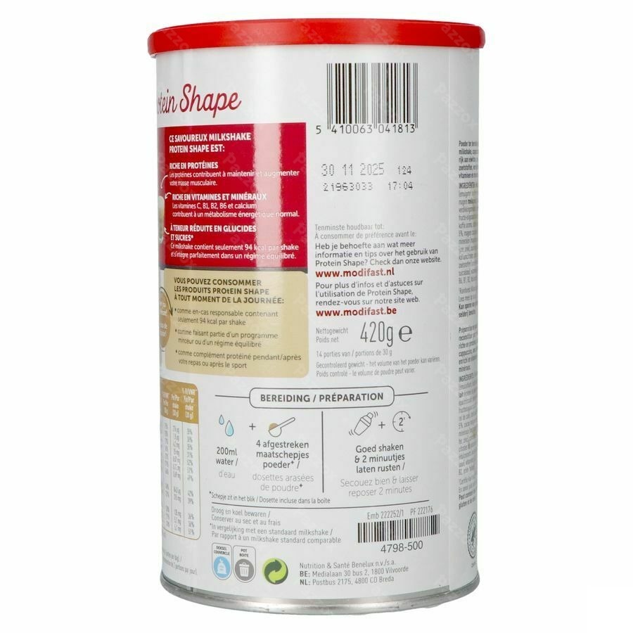 Modifast Protein Shape Cappuccino Milkshake 420g