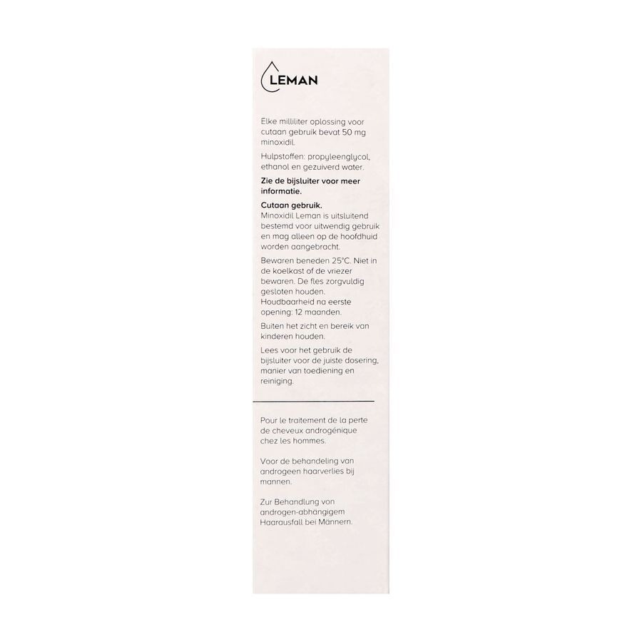 Minoxidil Leman 50mg/ml Opl Cutaan Gebruik 60ml